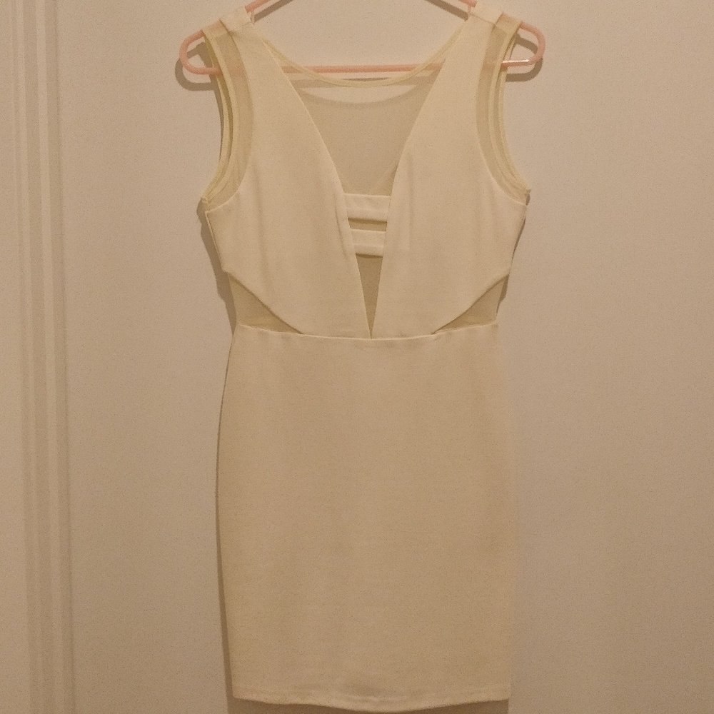Cream Bodycon Dress
